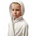 Велюровый детский халат (белый)