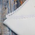 Именная крестильная пеленка с уголком